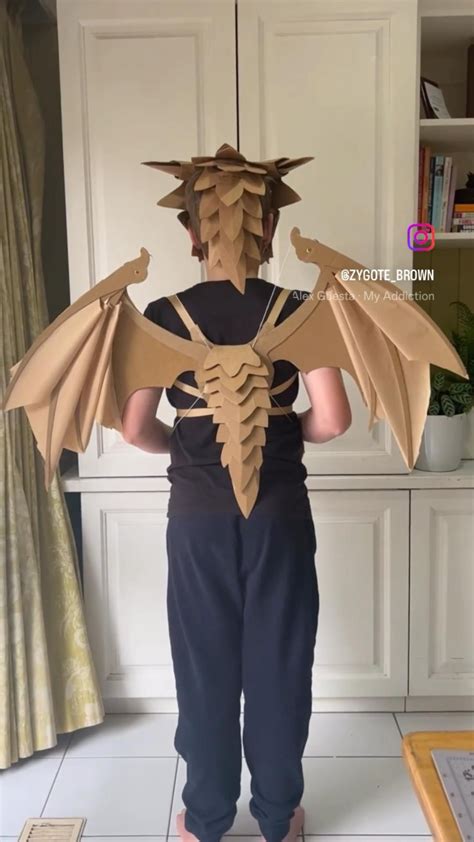 diy cardboard dragon wings|diy dragon wings costume.